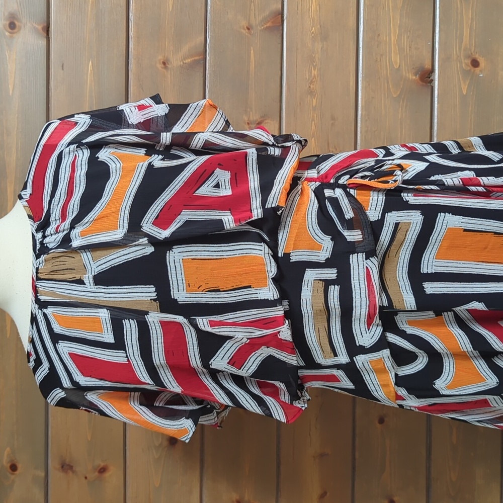 Geometric Patterned Dress - image 2